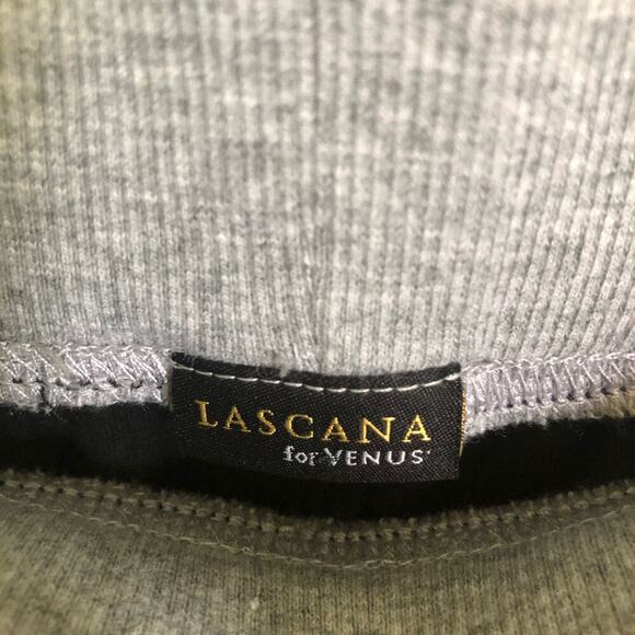 Lascana for Venus Women's Small Gray & Black Cotton Pants w/ Side Netting Detail - Picture 4 of 7